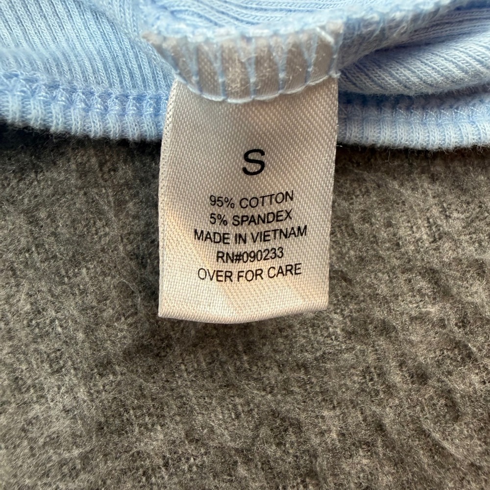 PacSun PacCares Crop‎ Top Womens Small Blue Ribbed Corset Square Neck Short - Picture 5 of 6